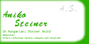 aniko steiner business card